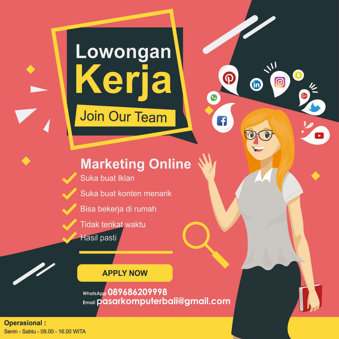 Poster Lowongan Kerja Menarik - Homecare24